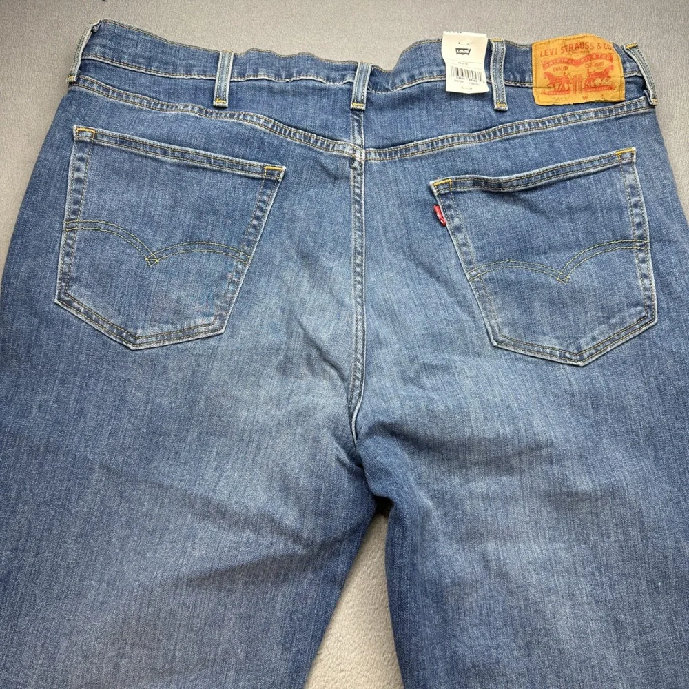 Levis 541 Athletic Taper Jeans Mens 42x36 Blue Cotton Stretch Workwear Classic